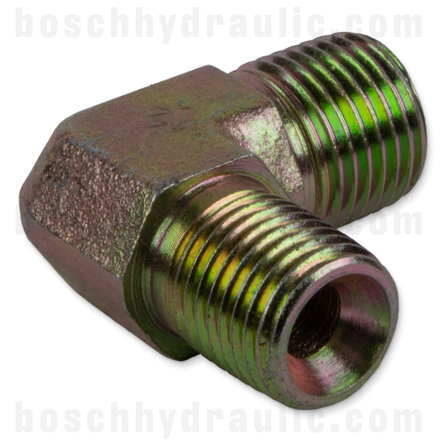 DIN M 08S X NPT M -04; 90° ELBOW