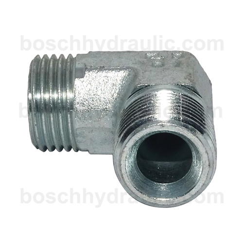 DIN M 18L X NPT M -08; 90° Elbow