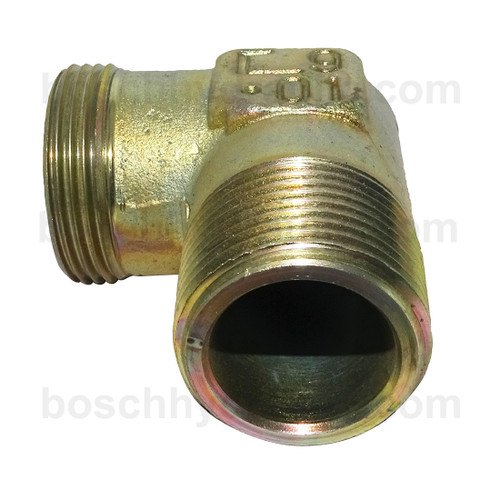 DIN M 28L X NPT M -16 90° Elbow