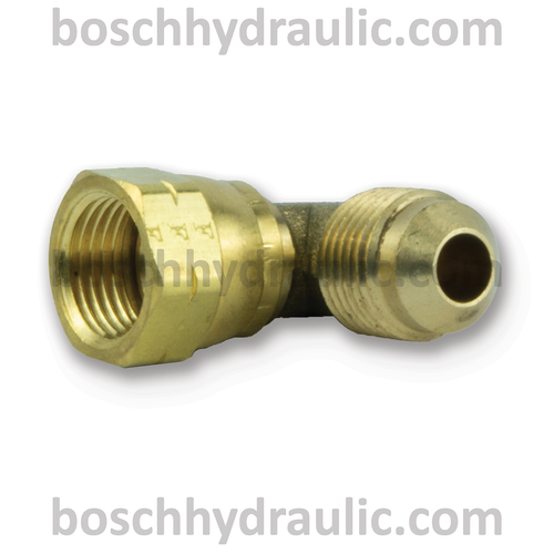 BRASS  SAE 45 M -06 X SAE 45 F -06; 90° ELBOW