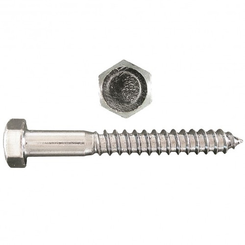 1/2" X 6" HEX LAG BOLT PLTD