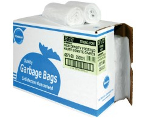 2800 Series GARBAGE BAGS HIGH DENSITY FROSTED UTILITY 22X24 IN