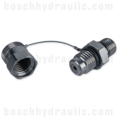 -08 ORB MALE X M16X2.0 MALE PRESSURE TEST POINT