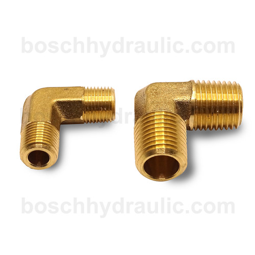 Brass NPT M -02 X NPT M -02; 90° Elbow