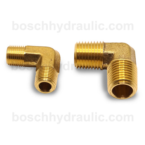 Brass NPT M -02 X NPT M -02; 90° Elbow