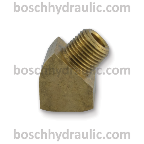 Brass NPT M -02 X NPT F -02; 45° Elbow
