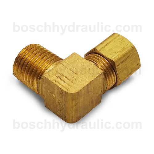 BRASS NPT M -02 X COPPER TUBE -04; 90° ELBOW