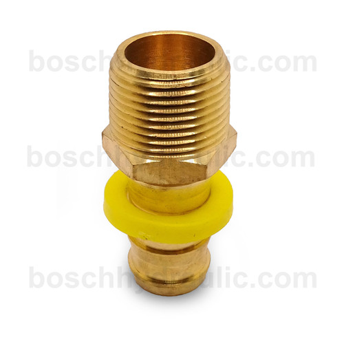 BRASS NPT M -12 X PUSH ON -08