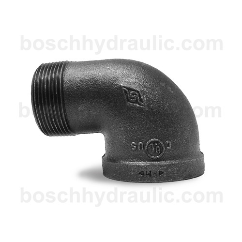 Black Pipe NPT M -24 X NPT F -24 90° Elbow
