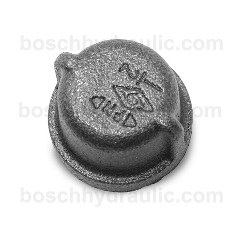 NPT -08 CAP; BLACK PIPE