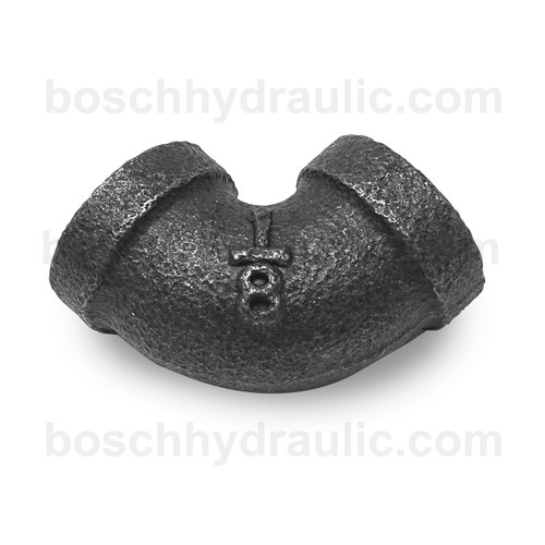 Black Pipe NPT F -02 X NPT F -02 90° Elbow