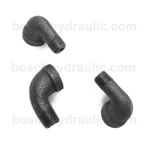 Black Pipe NPT M -02 X NPT F -02 90° Elbow