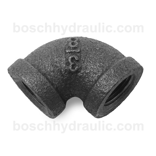 Black Pipe NPT F -06 X NPT F -06 90° Elbow