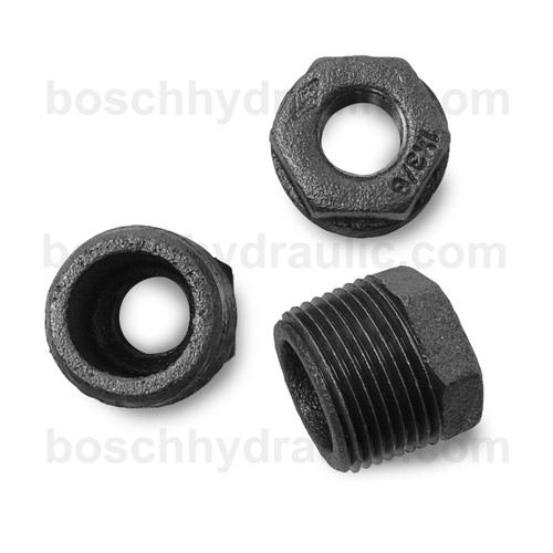 Black Pipe NPT M -16 X NPT F -06