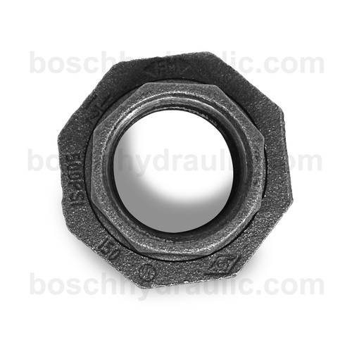 NPT F -24; GROUND JOINT UNION; BLACK PIPE