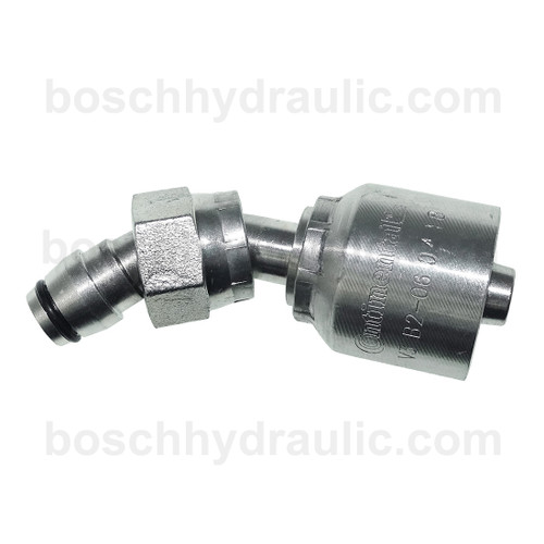 B2 SERIES: Hose -04 X DIN F 08L; 45° Elbow