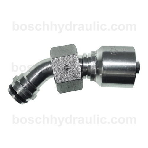 B2 SERIES: Hose -08 X DIN F 15L; 45° Elbow