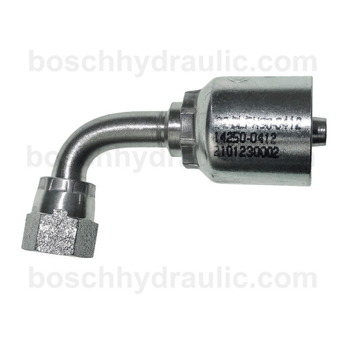 B2 SERIES: Hose -04 X DIN F 06L; 90° Elbow