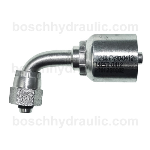 B2 SERIES: Hose -04 X DIN F 06L; 90° Elbow
