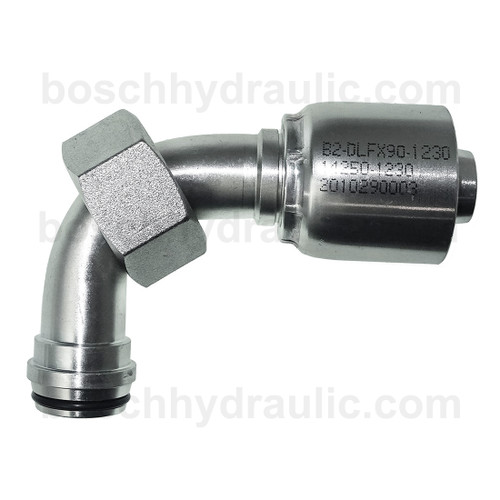 B2 SERIES: Hose -12 X DIN F 22L; 90° Elbow