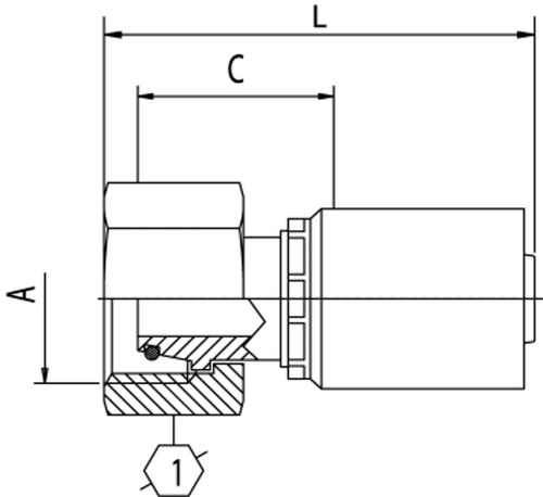 B2 SERIES: Hose -04 X DIN F 10S
