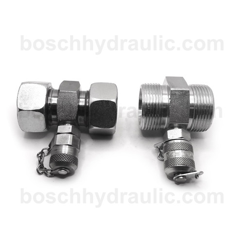 PRESSURE TEST POINT MALE M16X2.0 X DIN MALE 22L BRANCH TEE
