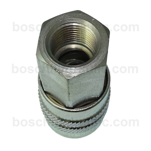 Industiral 3/8 Coupler X 3/8 NPT M Steel