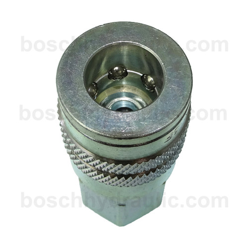 Industiral 3/8 Coupler X 3/8 NPT M Steel