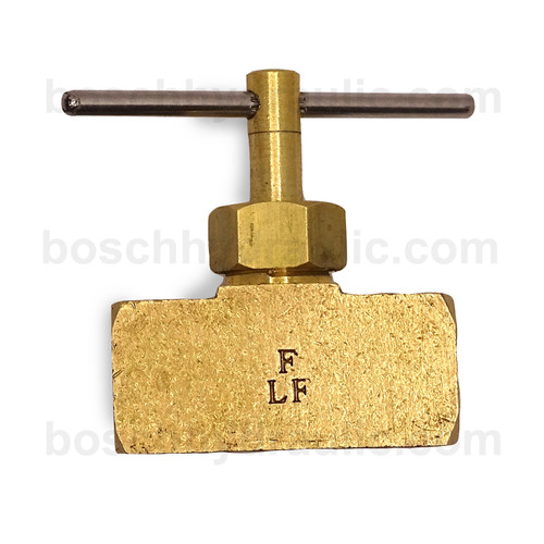 Needle Valve; 1/8 NPT F x 1/8 NPT F-Brass