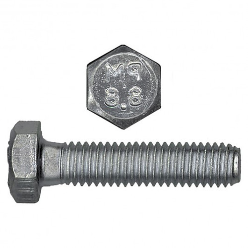 M10-1.50X160 MET HEX BOLT 8.8 PLTD