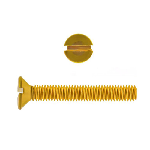 4-40X1/2 MACH SCR FLAT HD SLOT BR