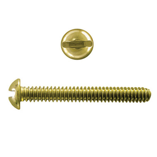 6-32X1 MACH SCR RNDHD SLOT BR