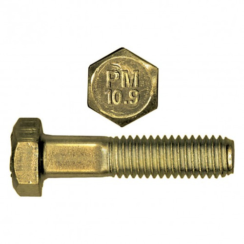 M6-1.00X40 MET HEX BOLT 10.9 PLTD
