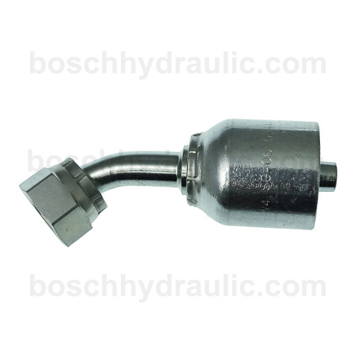 SG SERIES: Hose -06 X ORFS F -08; 45° Elbow