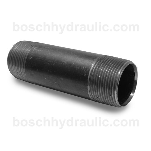 Black Nipple NPT -20 X NPT -20 Long Nipple; 5 in