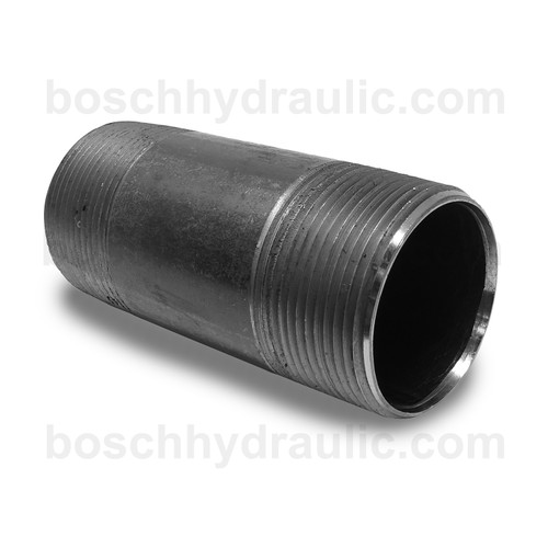 Black Nipple NPT -24 X NPT -24 Long Nipple; 4 in