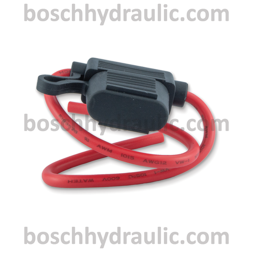 12 AWG 30A STANDARD BLADE IN-LINE FUSE HOLDER WITH CAP