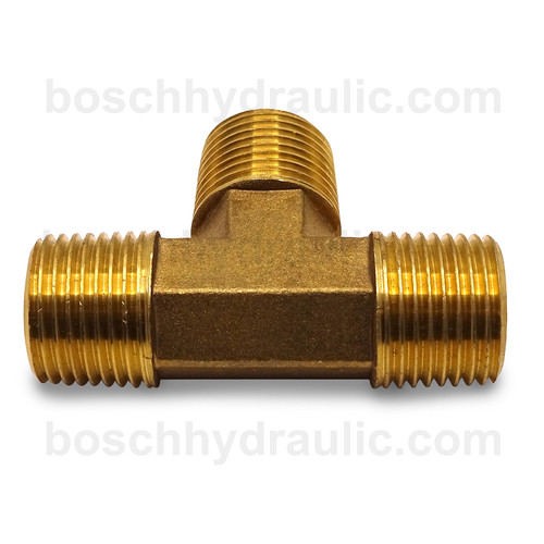 Brass NPT M -08 X NPT M -08, Equal Tee