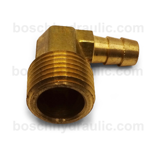 BRASS NPT M -08 X STEM -08; 90° ELBOW