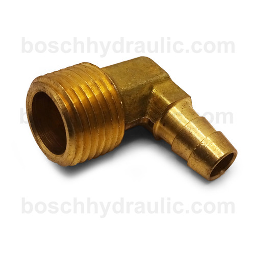 BRASS NPT M -08 X STEM -08; 90° ELBOW