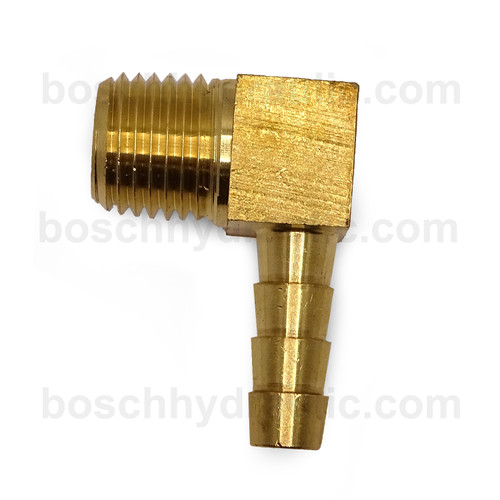 BRASS NPT M -04 X STEM -04; 90° ELBOW
