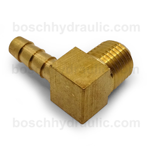 BRASS NPT M -04 X STEM -04; 90° ELBOW