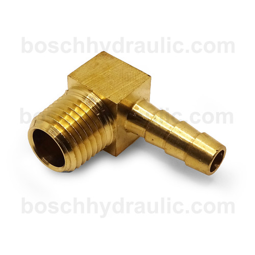 BRASS NPT M -02 X STEM -04; 90° ELBOW