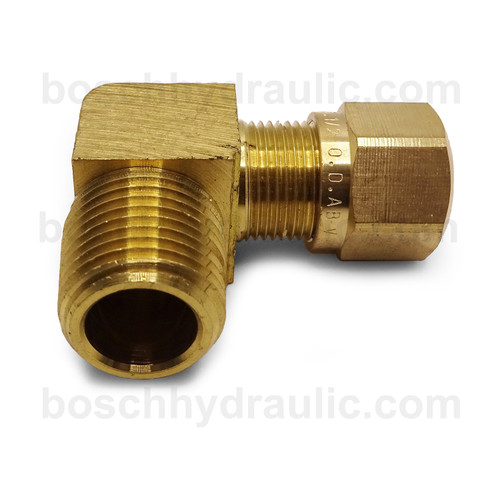 BRASS NPT M -06 X DOT NYLON COMP -06; 90° ELBOW