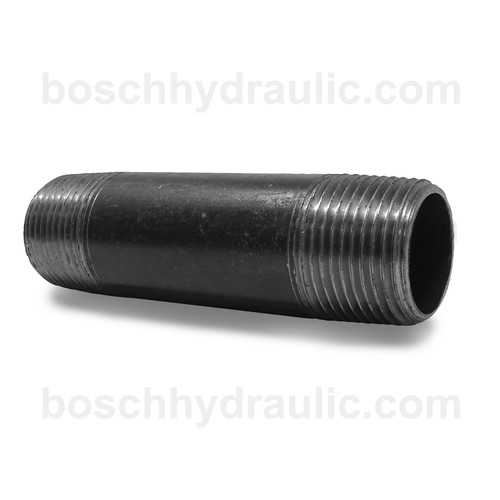 Black Pipe NPT -12 X NPT -12 Long Nipple; 3.5 in