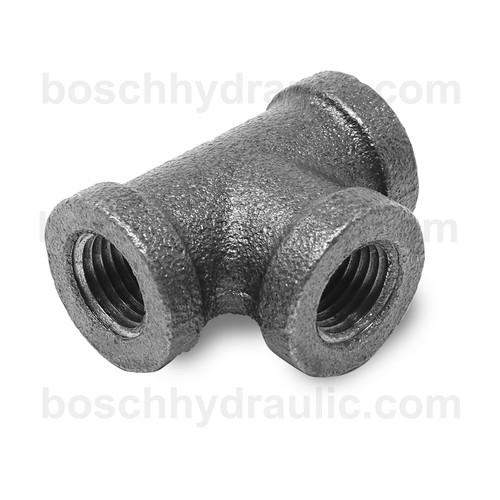 Black Pipe NPT F -04 X NPT F -04, Branch Tee