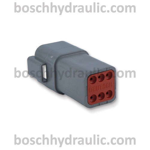 6-WAY DEUTSCH DT SERIES RECEPTACLE AND WEDGELOCK