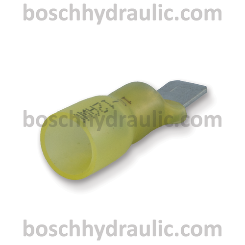 12-10 AWG HEAT SHRINK MALE QUICK CONNECTORS – YELLOW - PACK OF 25