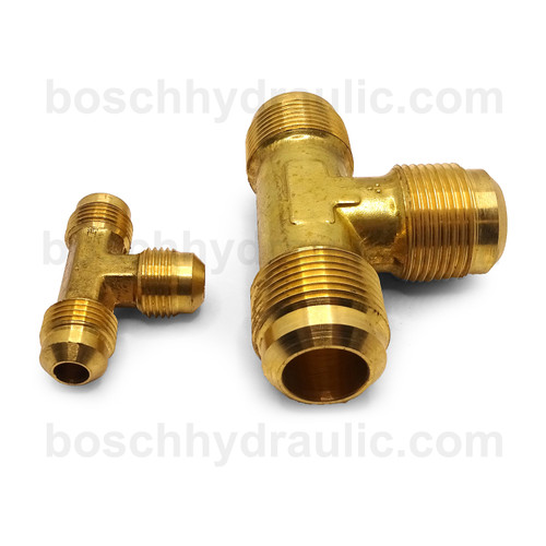 BRASS SAE 45 M -06 X SAE 45 M -08, UNION TEE