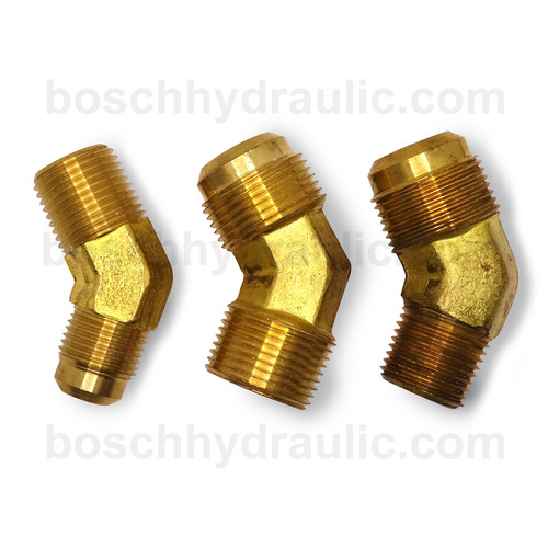 BRASS NPT M -06 X SAE 45 M -08; 45° ELBOW